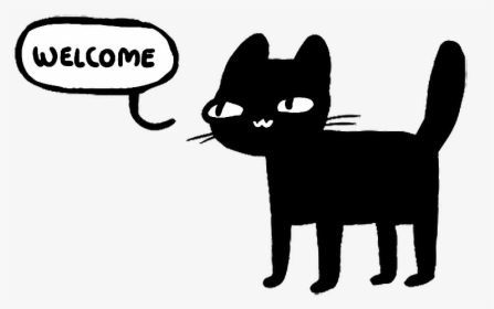 #cute #cat #gatito #tumblr #welcome #png - Cute Welcome Png, Transparent Png, Free Download