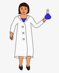 Scientist Holding An Erlenmeyer Flask Clip Arts - Scientist, HD Png Download, Free Download