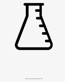 Erlenmeyer Flask Coloring Page - Clipart Erlenmeyer Flask, HD Png Download, Free Download