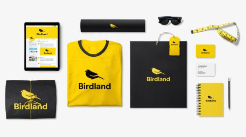 Birdland Logo Design On Clothing - Brand Logo Design, HD Png Download, Free Download