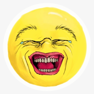 Crying Laughing Emoji Png - Realistic Laughing Crying Emoji, Transparent Png, Free Download