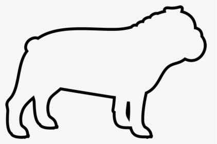 Outline Of A Bulldog, HD Png Download, Free Download