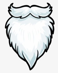 Clip Art Santa Claus Beard - White Beard Clip Art, HD Png Download, Free Download
