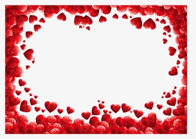 Valentines Day Heart Clip Art - Valentines Day Border Png, Transparent Png, Free Download
