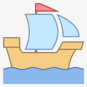 Historic Ship Icon - Sail, HD Png Download, Free Download