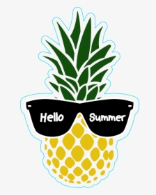 Pineapple Png Summer - Hello Summer Pineapple, Transparent Png, Free Download
