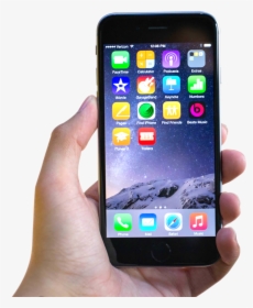 Hand Holding Black Apple - Transparent Background Iphone 6 Transparent, HD Png Download, Free Download