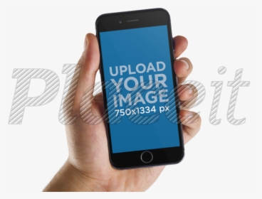Clip Art Holding Phone Mockup - Iphone, HD Png Download, Free Download