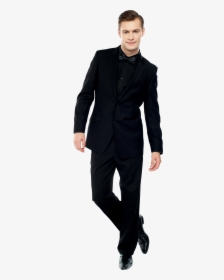 Navy With Black Lapels Suit, HD Png Download, Free Download