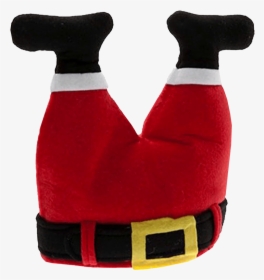 Upside Down Santa Legs Transparent Background Christmas - Upside Down Santa Legs Hat, HD Png Download, Free Download