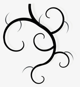 Black Underline Swirl Clip Art - Swirl Clip Art, HD Png Download, Free Download