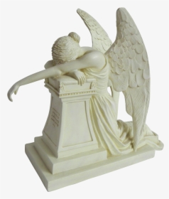 Statue Sculpture Figurine Art - Sad Angel Statue Png, Transparent Png, Free Download