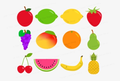 Healthy Food Fruit Clipart Fruit Graphics Healthy Foods - Cute Healthy Food Clipart, HD Png Download, Free Download