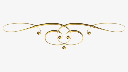 Decorative Line Gold Clipart Png - Scrollwork Arrows Png, Transparent Png, Free Download