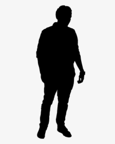 Man Standing Silhouette - Standing Human Silhouette Png, Transparent Png, Free Download