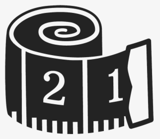 Tape Measure Rubber Stamp - Sewing Tape Measure Clipart, HD Png Download, Free Download