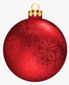 Red Christmas Ball Png Clipart - Red Christmas Ball Png, Transparent Png, Free Download