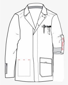 Download Images Of Lab Coat Drawing - Transparent Background Lab Coat Clipart, HD Png Download, Free Download