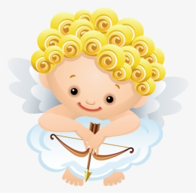 Gold Baby Boy Angels Png - Baby Angel Vector Png, Transparent Png, Free Download