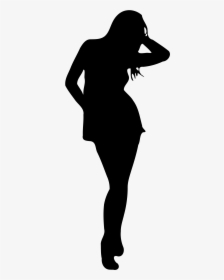 And White,photography,style - Woman Silhouette No Background, HD Png Download, Free Download