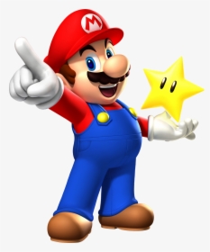 Mario With Star - Super Mario Png, Transparent Png, Free Download