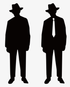 Silhouette Clip Art - Man With Hat Silhouette, HD Png Download, Free Download