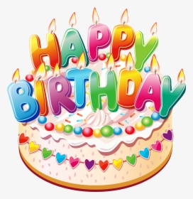 Pictures Of Cakes Candles - Happy Birthday Cake Png, Transparent Png, Free Download