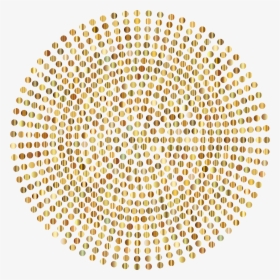 Gold Radial Dots No - Gold Circle Transparent No Background, HD Png Download, Free Download