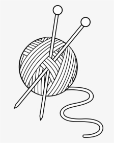Transparent Yarn Ball Png - Wool Black And White, Png Download, Free Download
