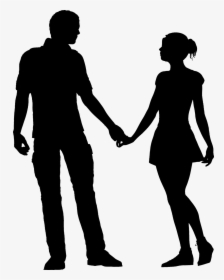 Father - Couple Holding Hands Silhouette, HD Png Download, Free Download