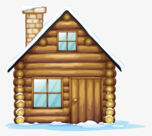 Clip Art Log Clipart - Draw Santa Claus House, HD Png Download, Free Download