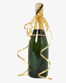 Gold Champagne Bottle Png - Bottle Of Champagne Png, Transparent Png, Free Download
