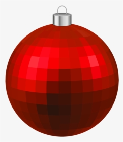 Red Modern Christmas Ball Png Clipar - Christmas Ornament, Transparent Png, Free Download