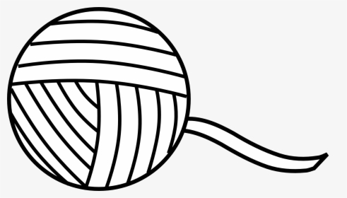 Yarn Clipart Black And White, HD Png Download, Free Download