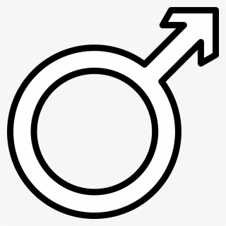 Boy, Man, Gender, Male, Sign, Symbol - Black And White Brain, HD Png Download, Free Download