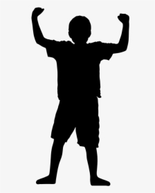 Victory Boy Silhouette Icons Png - Silhouette Of A Boy Png, Transparent Png, Free Download