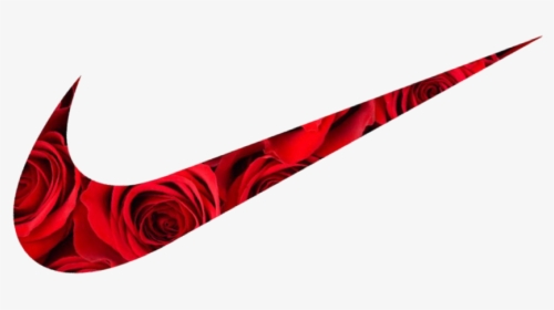#sticker #nike #doubleexposure #justdoit #logo #rose - Nike Logo With Rose, HD Png Download, Free Download