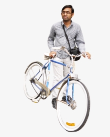 Man With Bicycle Png Image - Person With Bike Png, Transparent Png, Free Download