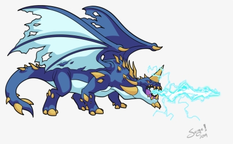20141109 Blue Dragon Ii - Lightning Monsters Cartoon, HD Png Download, Free Download