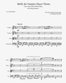 Buffy The Vampire Slayer Theme Sheet Music Composed - Once More With Feeling Buffy Violin, HD Png Download, Free Download