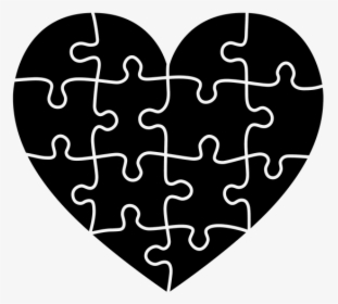 Heart, Puzzle, Portrait, Emotion, Joining Together - Puzzle Piece Heart Svg, HD Png Download, Free Download