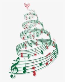 Clip Art Christmas Music Notes Clipart - Christmas Tree Music, HD Png Download, Free Download