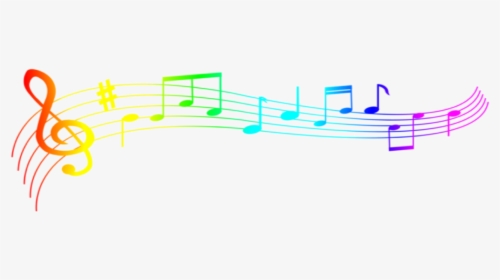 Music Note Clipart Rainbow - Rainbow Music Note Clipart, HD Png Download, Free Download