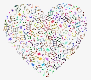 Transparent Music Note Clip Art Png - Music Note Heart Svg, Png Download, Free Download