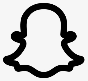 Bold Snapchat Ghost Transparent Png Clipart Image - Snapchat Icon Transparent Background, Png Download, Free Download