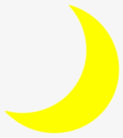 Cresent Moon Png -moon Clip Art - Yellow Crescent Moon Clip Art, Transparent Png, Free Download