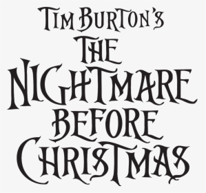 Tim Burton The Nightmare Before Christmas Logo, HD Png Download, Free Download