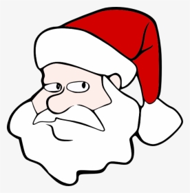 Cartoon Santa Head Png, Transparent Png, Free Download