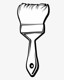 Free Paintbrush Clipart Black And White Image Paint - Paint Brush Clipart Black And White, HD Png Download, Free Download