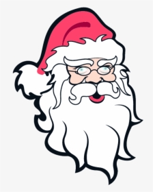 Christmas Santa Face Png Download Image - Santa Claus Head Png, Transparent Png, Free Download